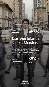 Certificación Scrum Master SMPC®: Curso + Voucher por $299.000